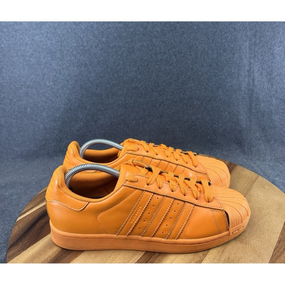Adidas Pharrell Superstar Supercolor S83394 Trainer Men 9 Orange Lifestyle Shoes